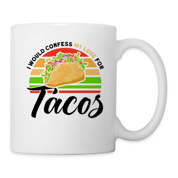 Taco Tacos Mexicain Fast Food Cadeau - Mug blanc - blanc - Droite