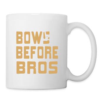 Bows Before Bros Funny Archery Designs T-Shirt - Mug - white - Right