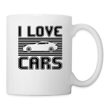 J’adore les voitures - Mug blanc - blanc - Droite