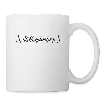 Laborant Herzschlag Chemikantin - Tasse - Weiß - Rechts