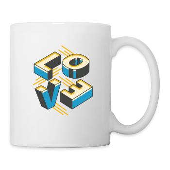 Love - Tasse - Weiß - Rechts