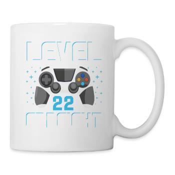 Level 22 Erreicht Gamer - Tasse - Weiß - Rechts