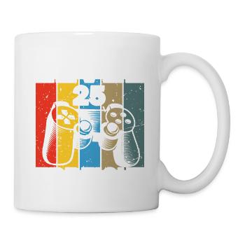Level 25 Erreicht Gamer - Tasse - Weiß - Rechts
