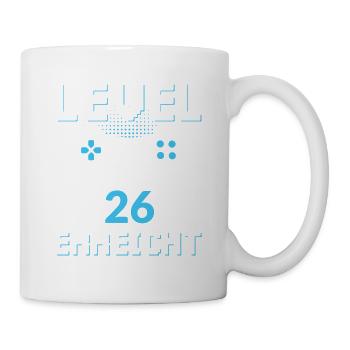Level 26 Erreicht Gamer - Tasse - Weiß - Rechts
