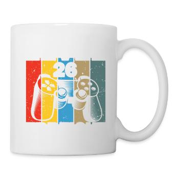 Level 26 Erreicht Gamer - Tasse - Weiß - Rechts