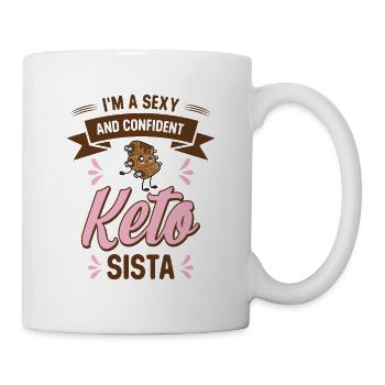 Keto Diet Sexy Self-Confident Régime cétogène - Mug blanc - blanc - Droite