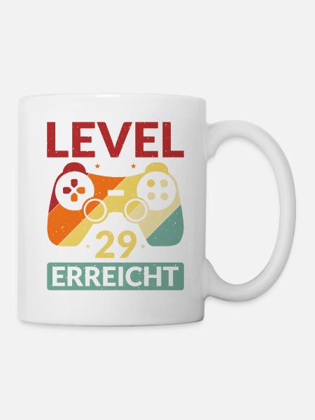 Level 29 Erreicht Gamer - Tasse - Weiß