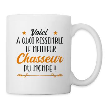 Voici à quoi ressemble le chasseur du monde - Mug blanc - blanc - Droite