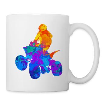 Quad Quad Ride Atv Offroad Gift - Mug - white - Right