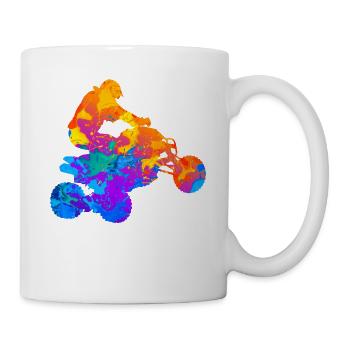 Quad Quad Ride Atv Offroad Gift - Mug - white - Right