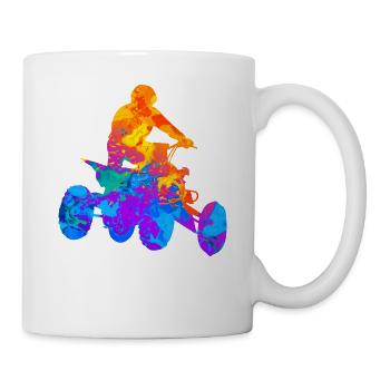 Quad Quad Ride Atv Offroad Cadeau - Mug blanc - blanc - Droite