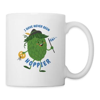 Bierzelt Biertrinker Hopfen Bier Bierbrauer Maß - Tasse - Weiß - Rechts