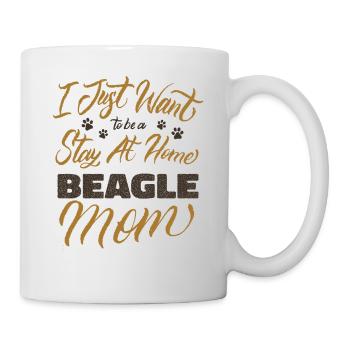 Stay At Home Beagle Mom - Tasse - Weiß - Rechts