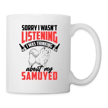 Samoyed était distrait Samoyed spitz - Mug blanc - blanc - Droite