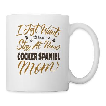 Stay At Home Cocker Spaniel Mom - Mug - white - Right