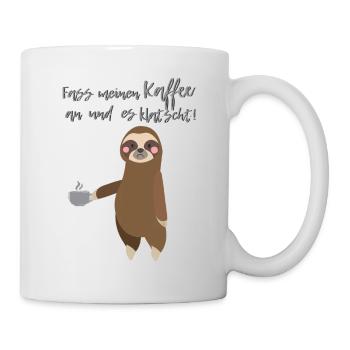 Kaffee Faultier - Tasse - Weiß - Rechts