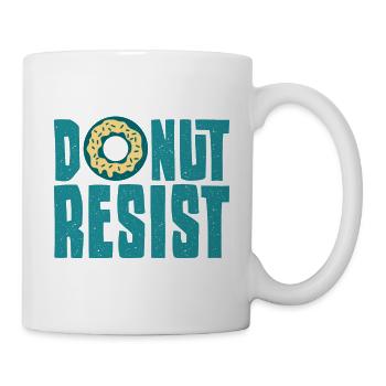 Policeman Saying Funny Donut Resist - Mug - white - Right