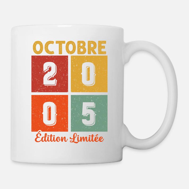 Octobre 2005 Vintage - Mug blanc - blanc