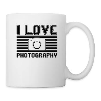 I love photography - Tasse - Weiß - Rechts