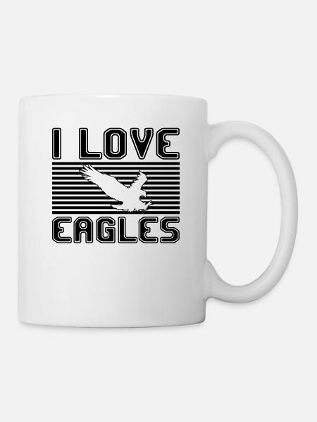I love eagles - Tasse - Weiß