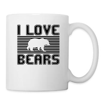 J’aime les ours - Mug blanc - blanc - Droite