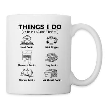 Things I do in my spare time Read - Mug - white - Right