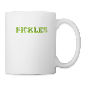 I Love Pickles Humor Pickle Lover Quote Saying - Mug - white - Right