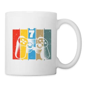 Level 7 Erreicht Gamer - Tasse - Weiß - Rechts