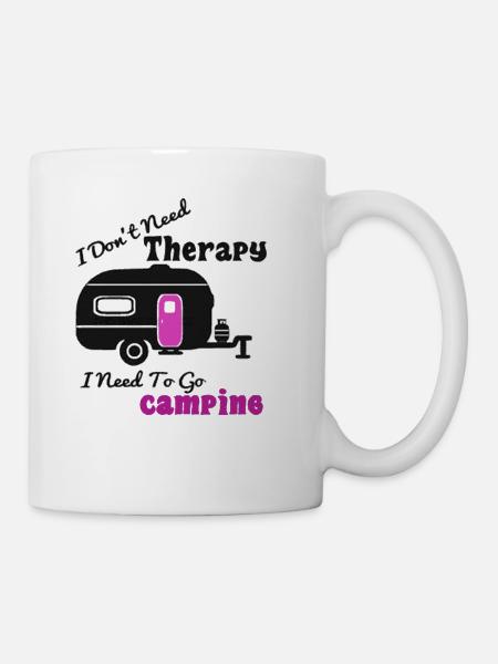 Camping Thérapie Nature Montagnes en plein air - Mug blanc - blanc