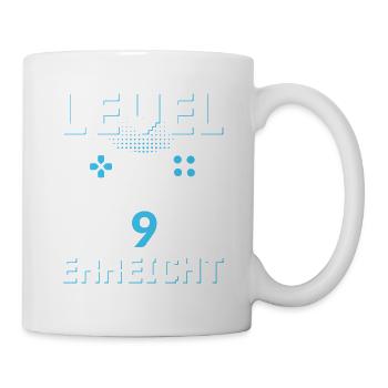 Level 9 Erreicht Gamer - Tasse - Weiß - Rechts