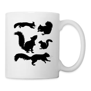 Squirrel, cute squirrel lover, - Mug - white - Right