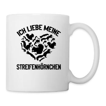 Eichhörnchen Liebhaber - Ich liebe meine - Tasse - Weiß - Rechts