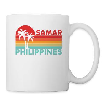 Vintage Urlaub Reise Samar Philippinen Asien - Tasse - Weiß - Rechts