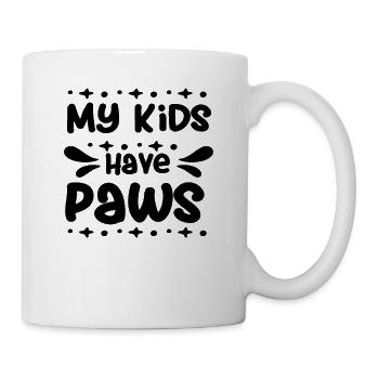 My children have paws - Mug - white - Right