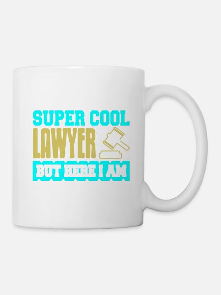 Awesome I'd Grow Up As A Super Cool Lawyer - Mug - white