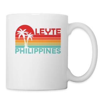 Vintage Urlaub Reise Leyte Philippinen Asien - Tasse - Weiß - Rechts