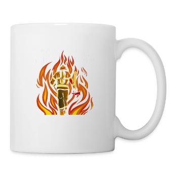 Feuerwehr Feuerwehrmann Opa - Tasse - Weiß - Rechts