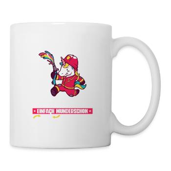 Feuerwehrfrauen Feuerwehrfrau - Tasse - Weiß - Rechts