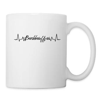 Banker Herzschlag Bankkauffrau - Tasse - Weiß - Rechts