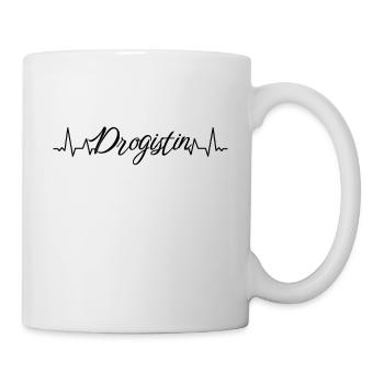 Apotheker Herzschlag Drogistin - Tasse - Weiß - Rechts
