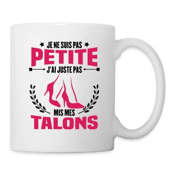 Je ne suis pas petite, Cadeau humour femme - Mug blanc - blanc - Droite