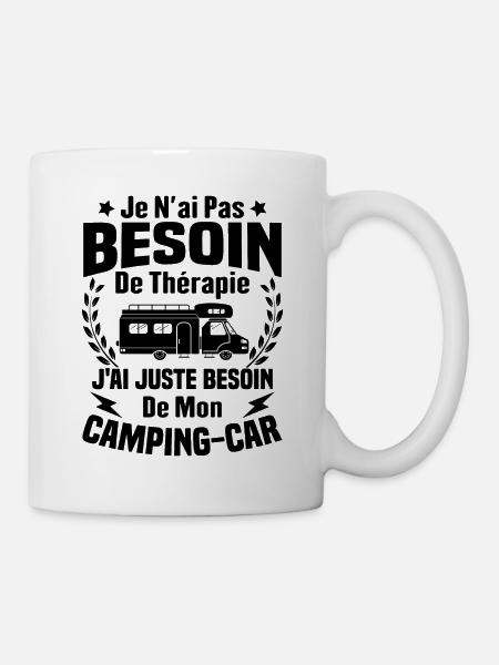 Pas besoin de thérapie, Juste de mon camping-car - Mug blanc - blanc