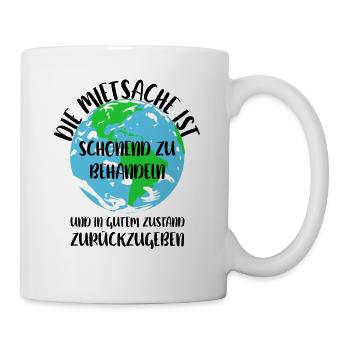 Naturschutz Klima Naturschützer Meer - Tasse - Weiß - Rechts