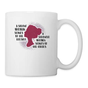 Des femmes fortes défendent la justice - Mug blanc - blanc - Droite
