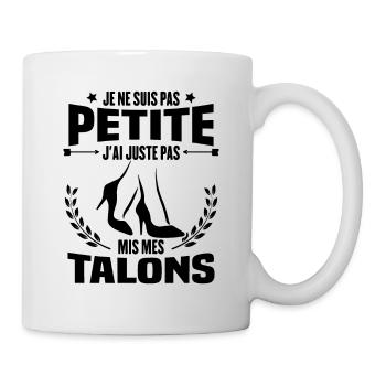 Je ne suis pas petite, Cadeau humour femme - Mug blanc - blanc - Droite