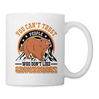 Murmeltier Groundhog Marmot Waldmurmeltier - Mug - white - Right