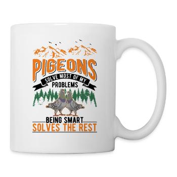 Pigeon Cadeau Pigeon Colombier Plus Chic Pigeon Voyageur - Mug blanc - blanc - Droite