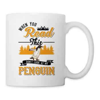 Pingouin Cadeau Pingouin - Mug blanc - blanc - Droite