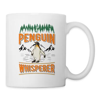 Pinguin Flüsterer Penguin - Tasse - Weiß - Rechts