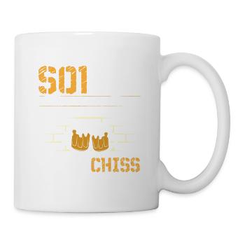 Sorry ich hatte Bierschiss - Tasse - Weiß - Rechts